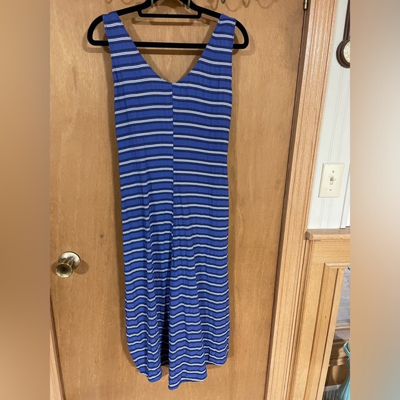 REFORMATION -Striped blue midi dress - Picture 2 of 4